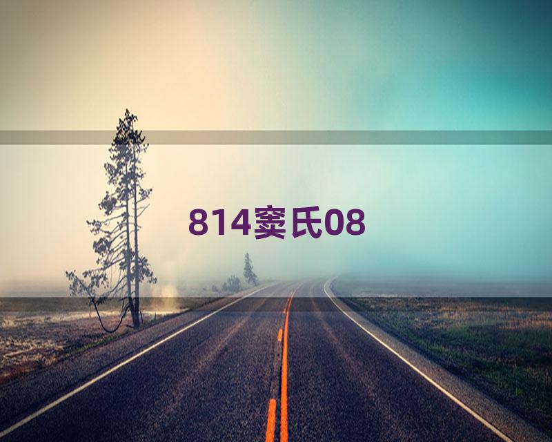 814窦氏08
