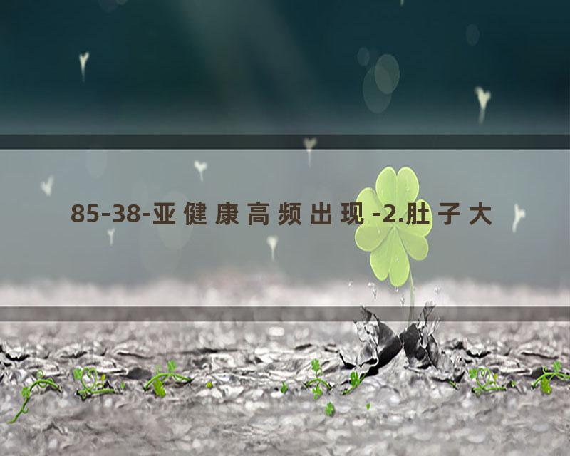 85-38-亚健康高频出现-2.肚子大
