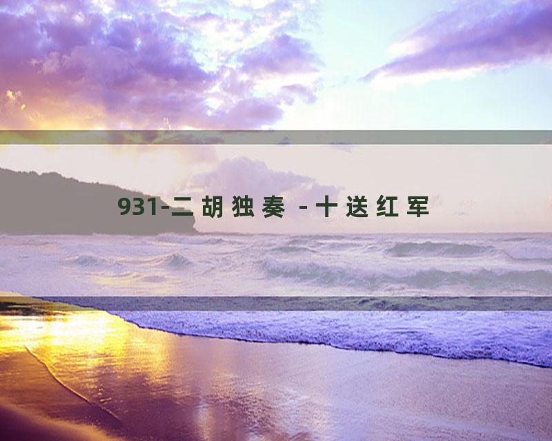 931-二胡独奏 - 十送红军