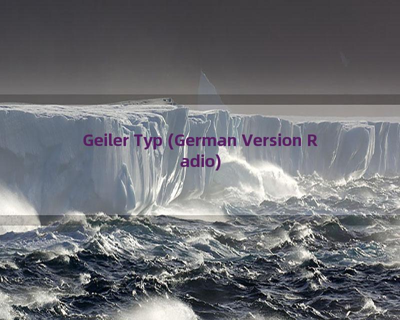 Geiler Typ (German Version Radio)