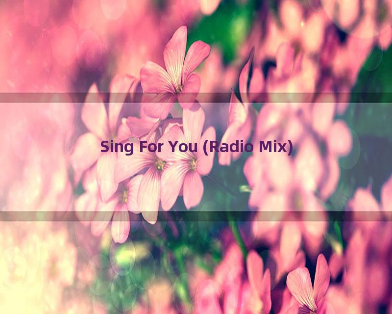 Sing For You (Radio Mix)